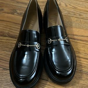Sam Edelman Black Chunky Loafers